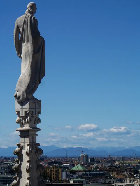 Op het dak van de Duomo